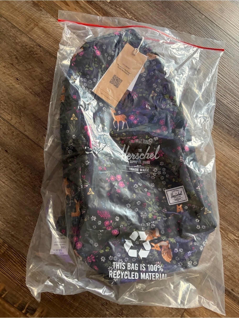 Herschel Supply Company Kids' Black Forest Deer Print Backpack - Picture 2 of 2